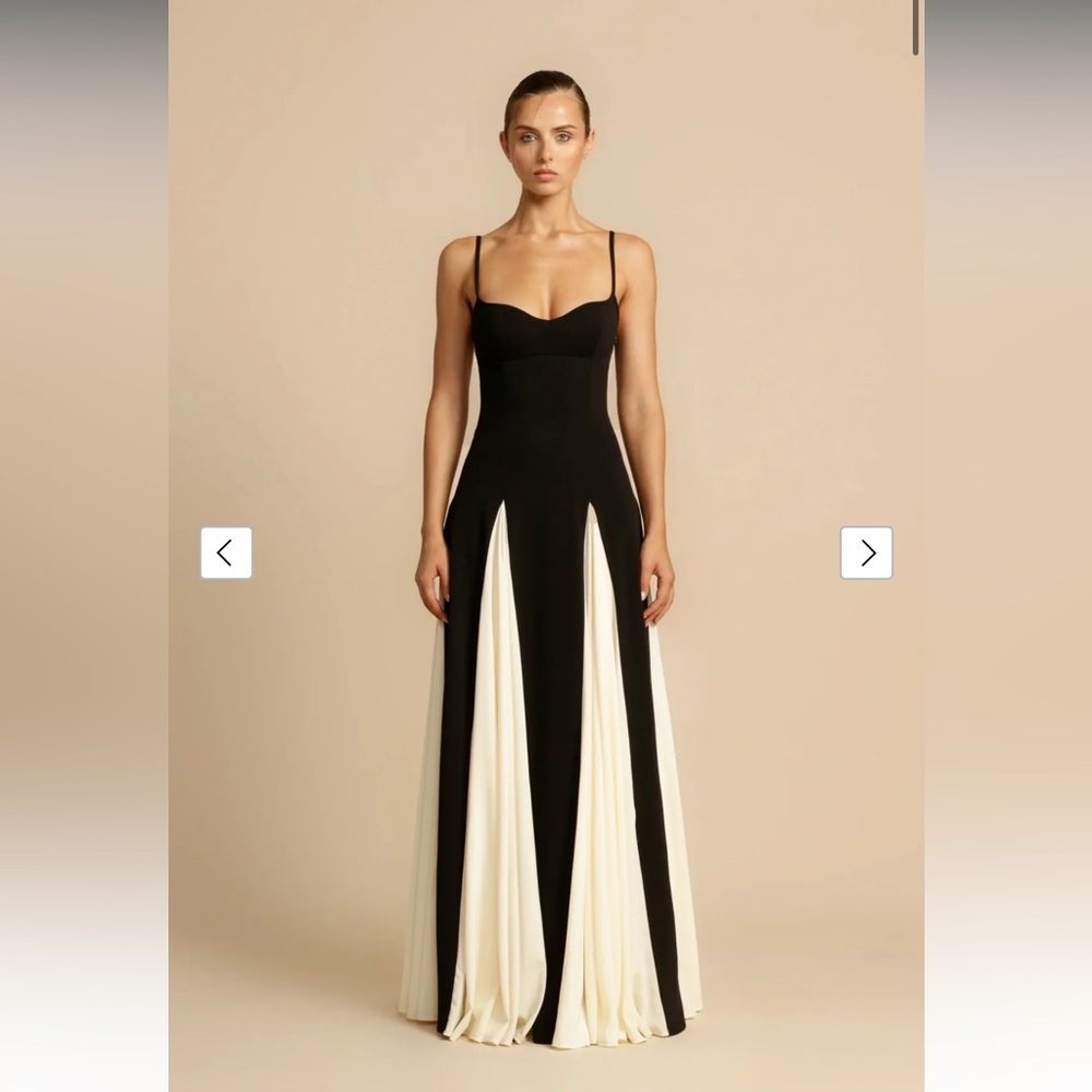 Aerelle black and white dress